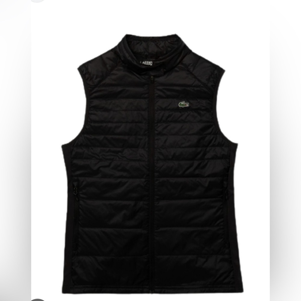 Lacoste Sport Women Black Technical Vest Size Large